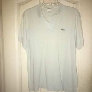 Lacoste Polo.  light blue size 5